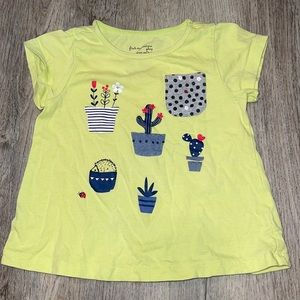First impressions play cactus and plants lime green shirt 24 months. Gently used